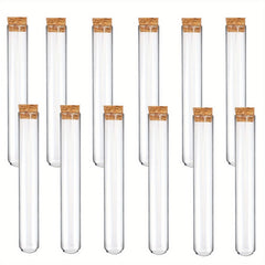 12pcs 13ml Glass Test Tubes With Cork Stoppers
