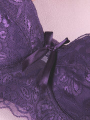 Lace Push Up Bra with Scallop Trim