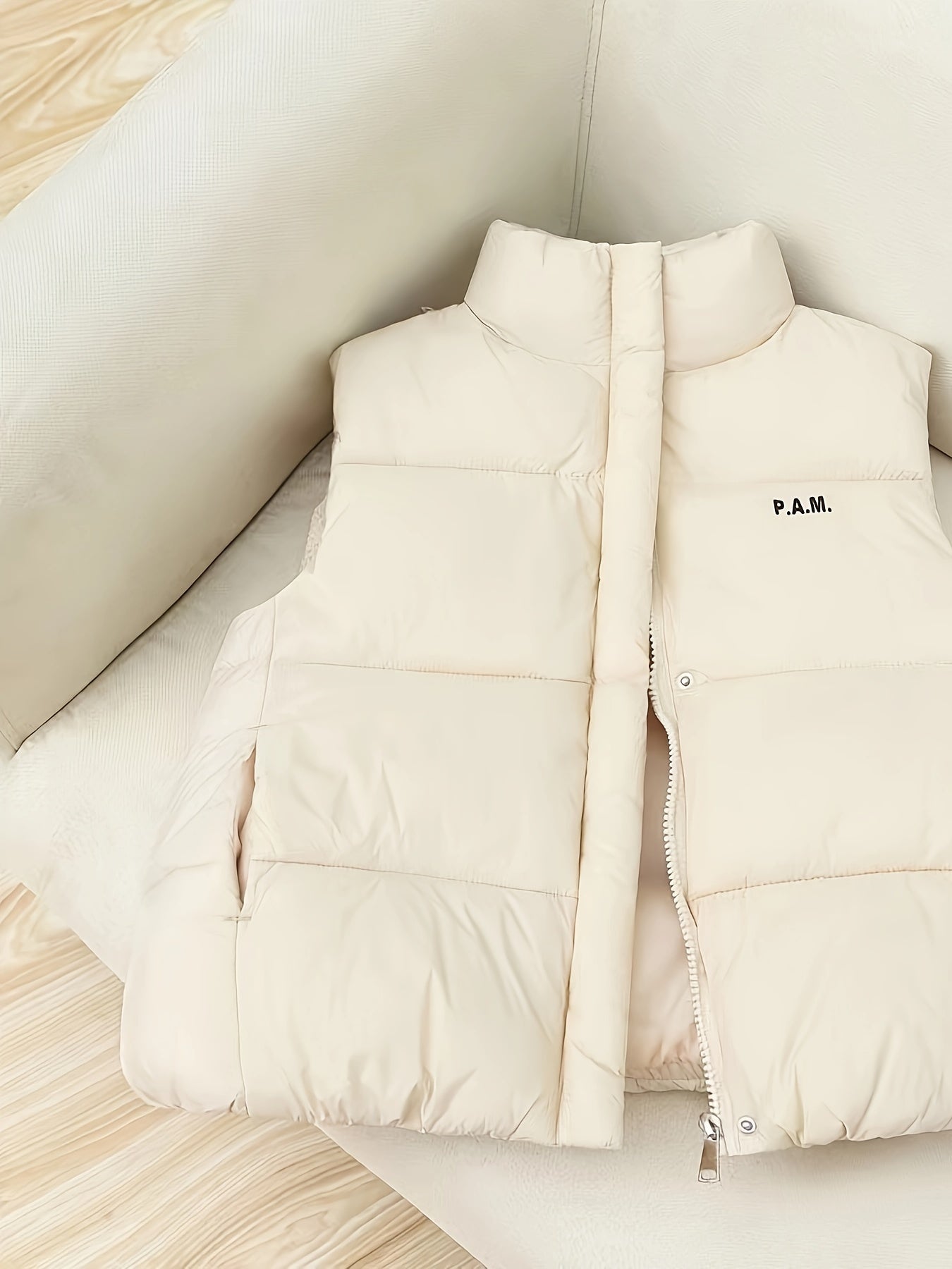 Sleeveless High Neck Jacket for Kids
