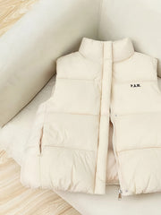 Sleeveless High Neck Jacket for Kids
