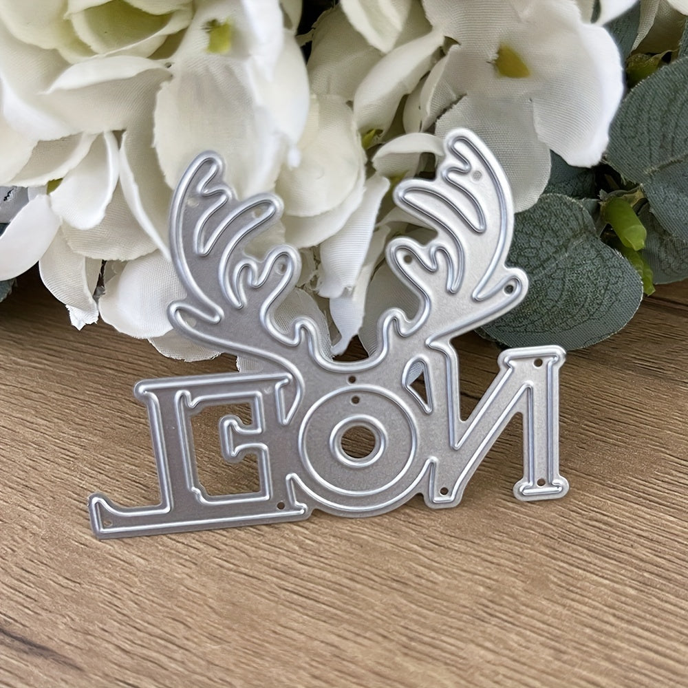 Christmas Antlers NOEL Metal Cutting Dies Stencils DIY Scrapbooking