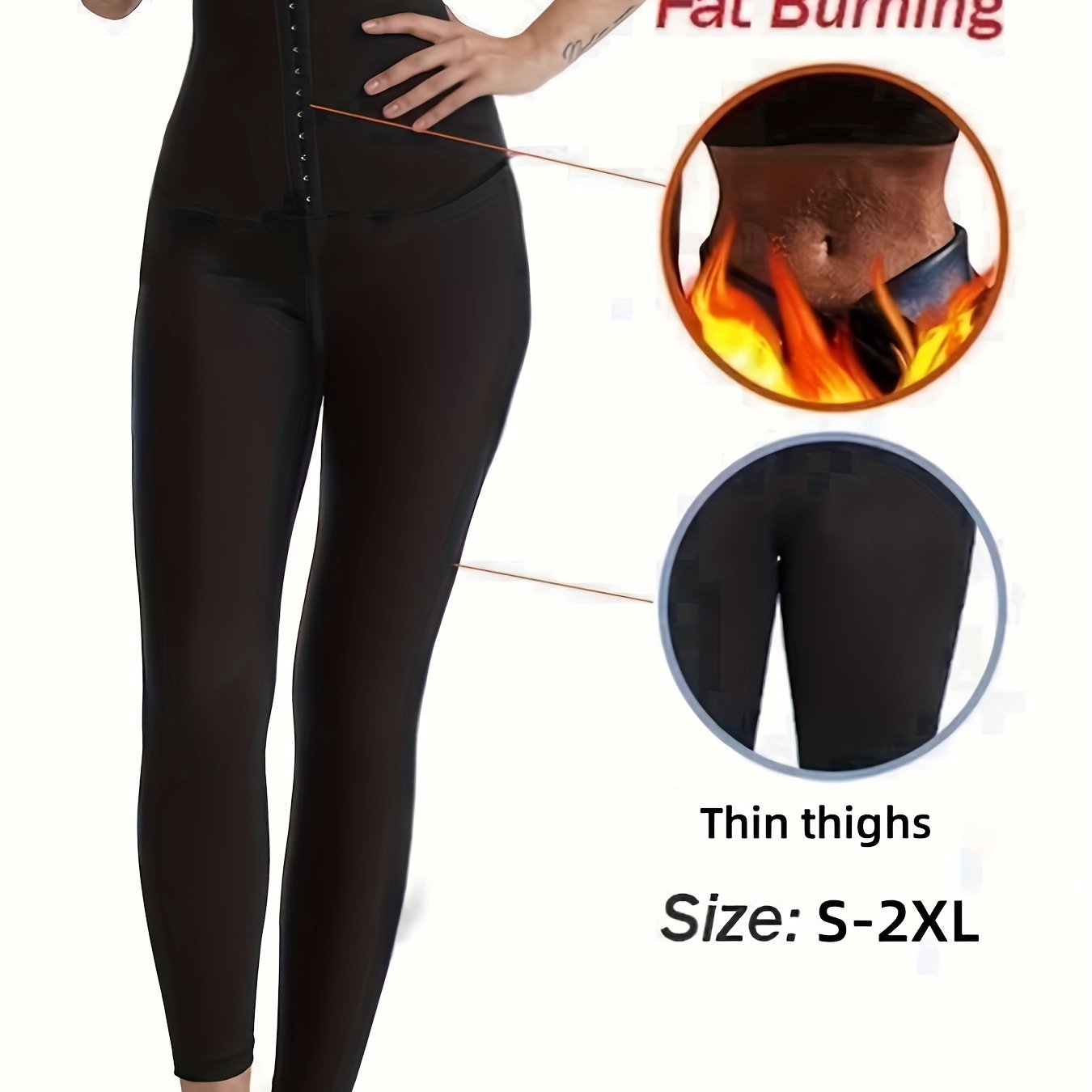 Sauna Sweat Leggings Tummy Control Waist Shaper Yoga Pants