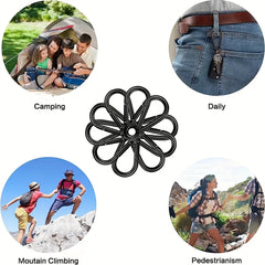 6pcs Aluminum Carabiners for Outdoor Climbing and Daily Wear