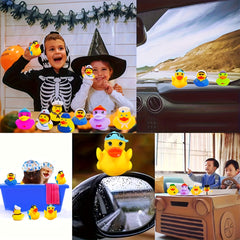 12pcs Colorful Rubber Duckies Kids' Toys Classroom Rewards