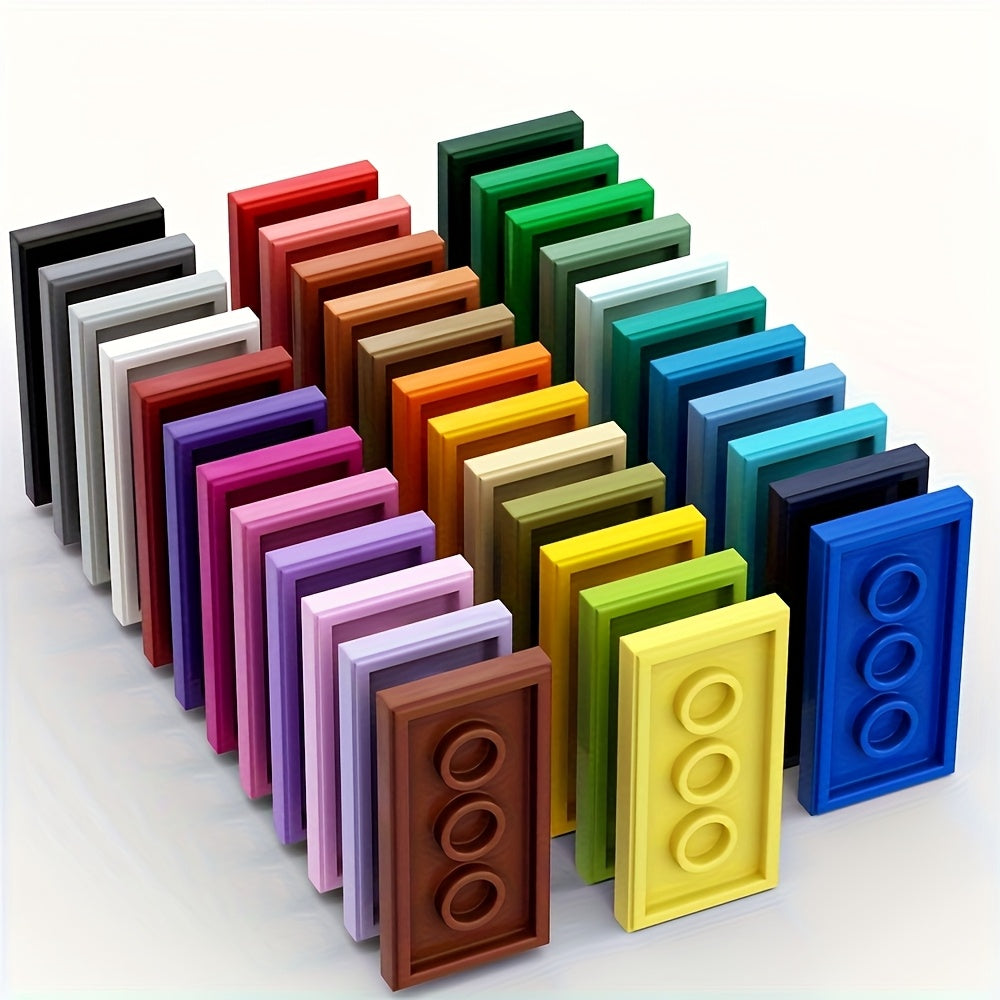 80pcs 2x4 Low Wall Flat Blocks for MOC Building 87079