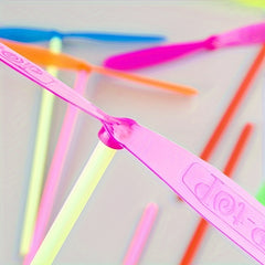 20 Pcs Plastic Bamboo Dragonfly Hand-cranked Toy