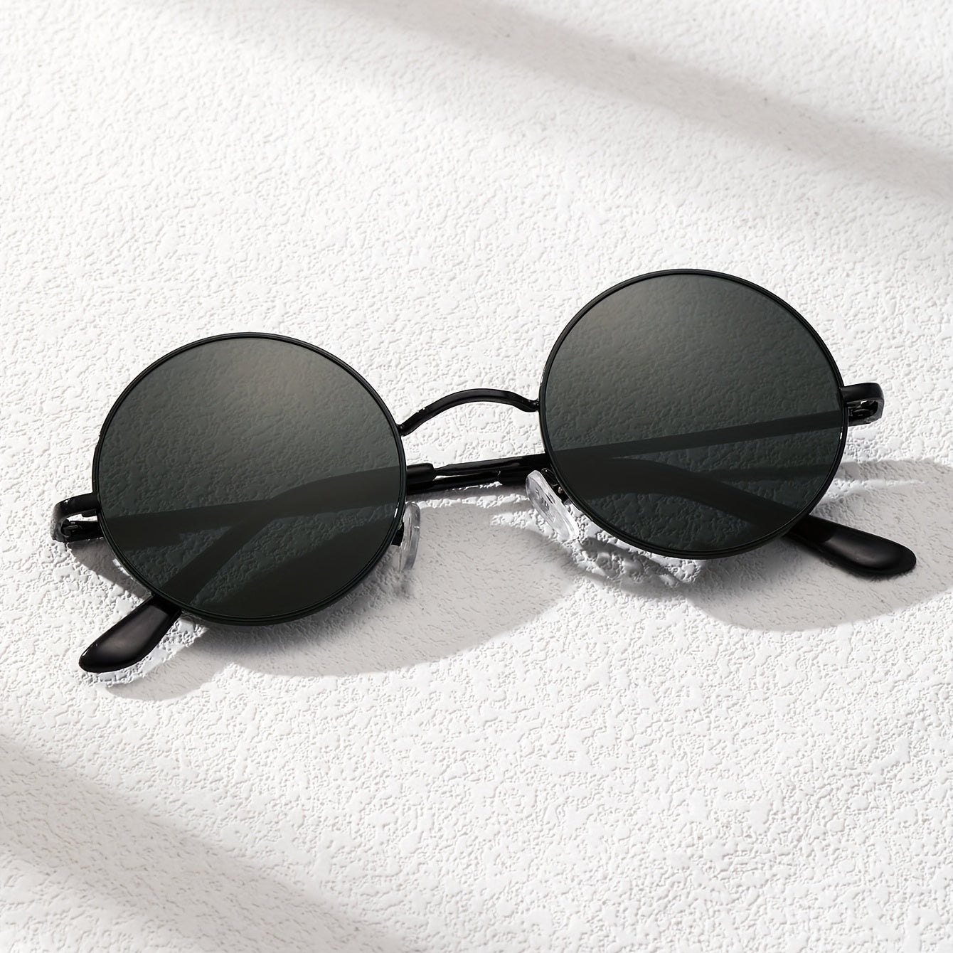 Men's Round Frame Sunglasses Classic Casual Style