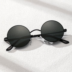 Men's Round Frame Sunglasses Classic Casual Style