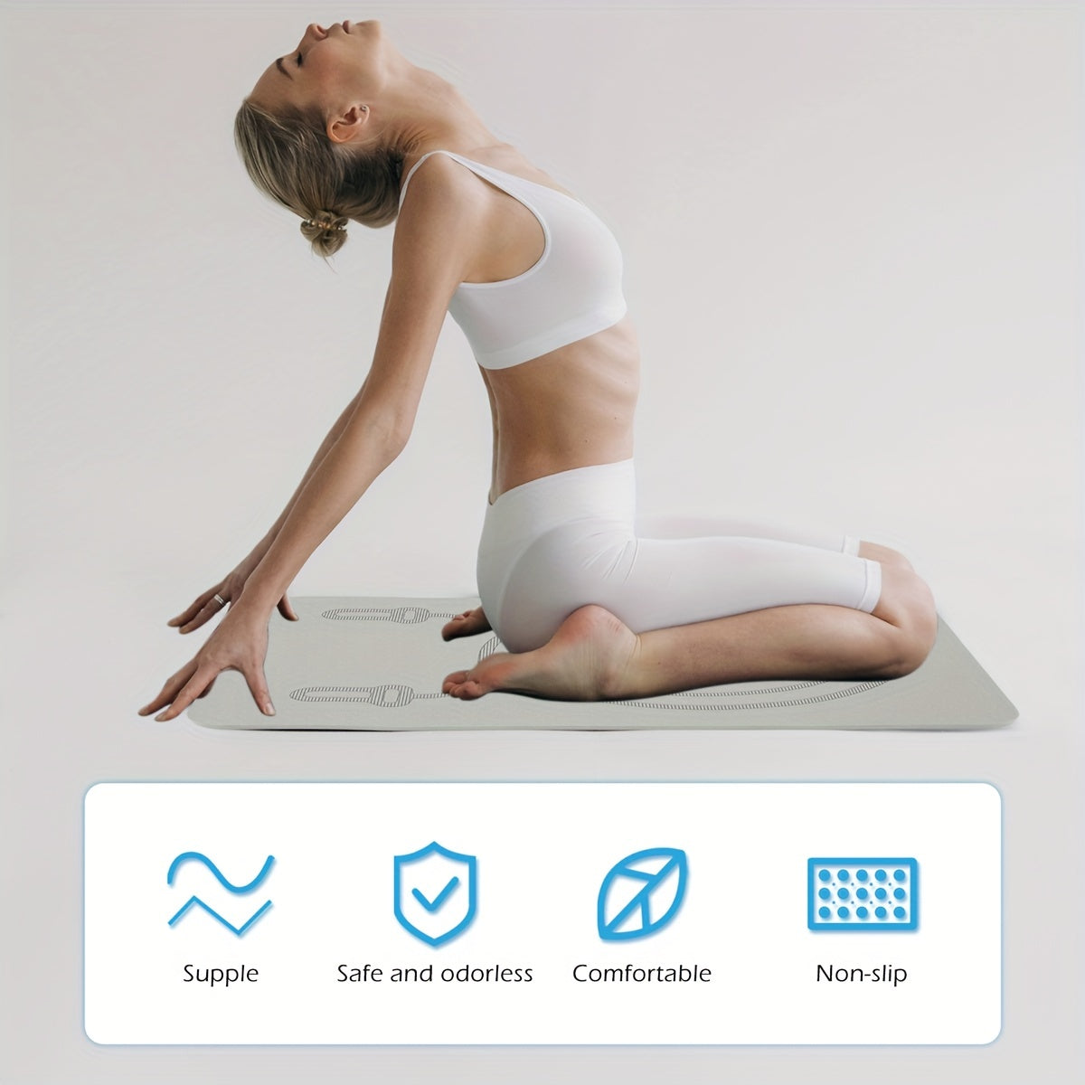 Small Size Yoga Mat 38x58x42cm TPE Non-slip Yoga Mat