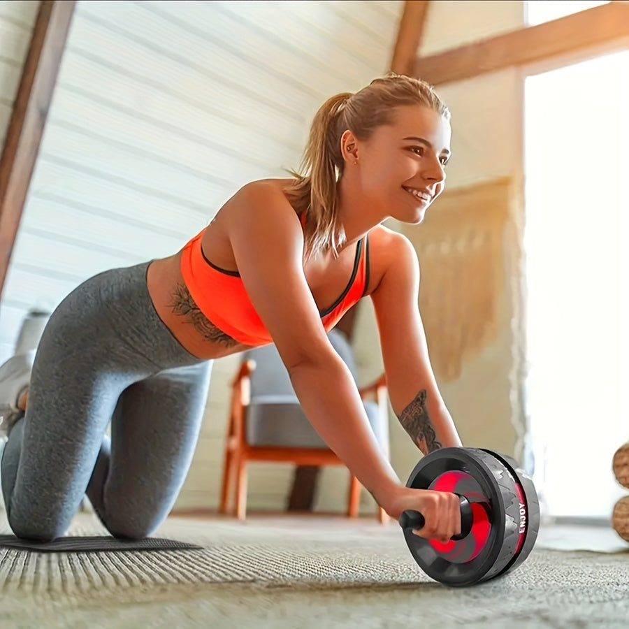 Ab Roller Wheel Home Gym Fitness Strengthen Core Build Muscle Burn Fat Abdominal