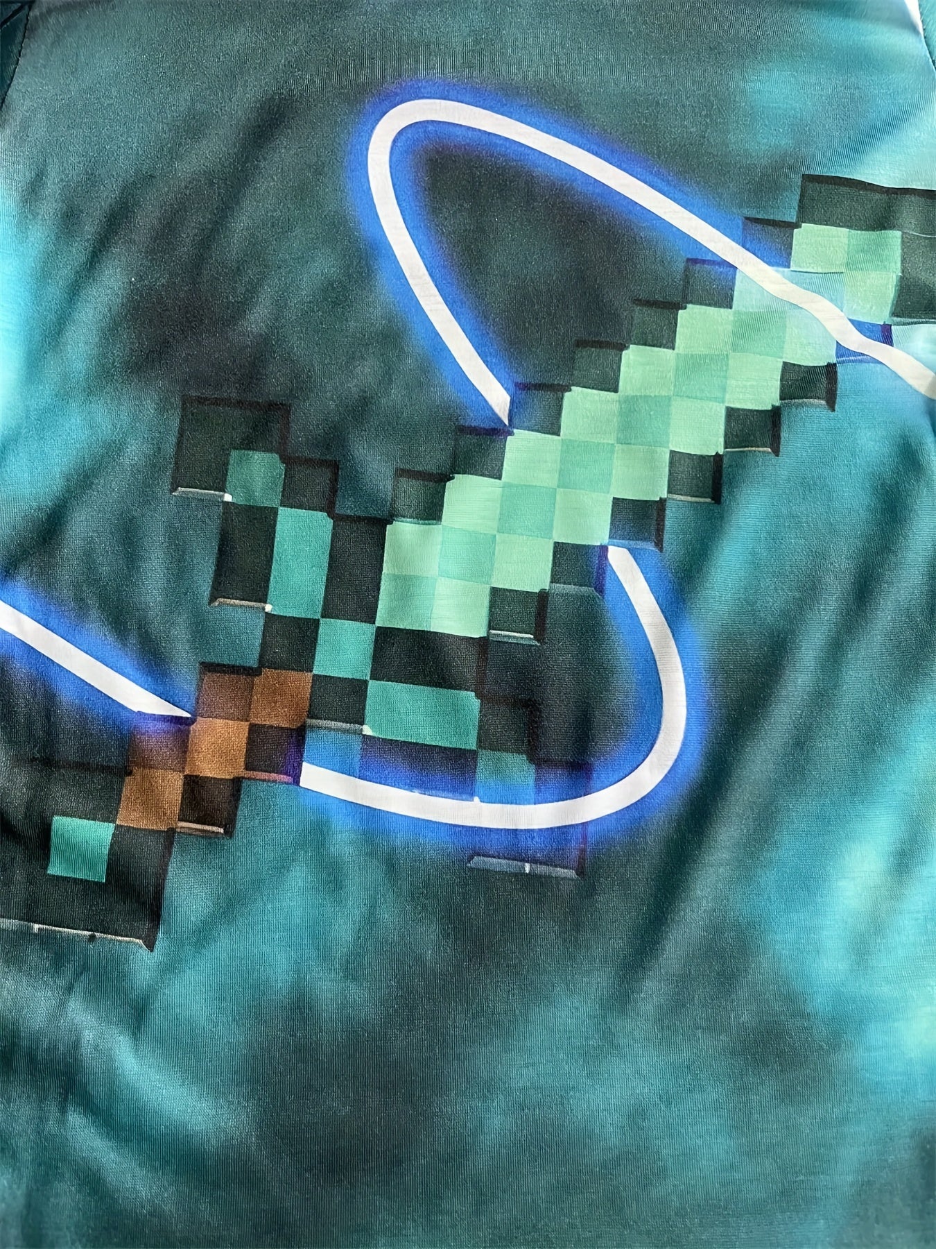 Boy's 3D Sword Graphic T shirt Slim Fit Tee For Summer