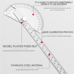 Stainless Steel Angle Gauge Protractor for Accurate Angle Measurement