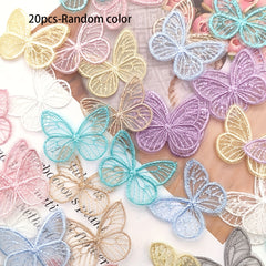 20pcs DIY Butterfly Gauze Fabric Halloween Decoration