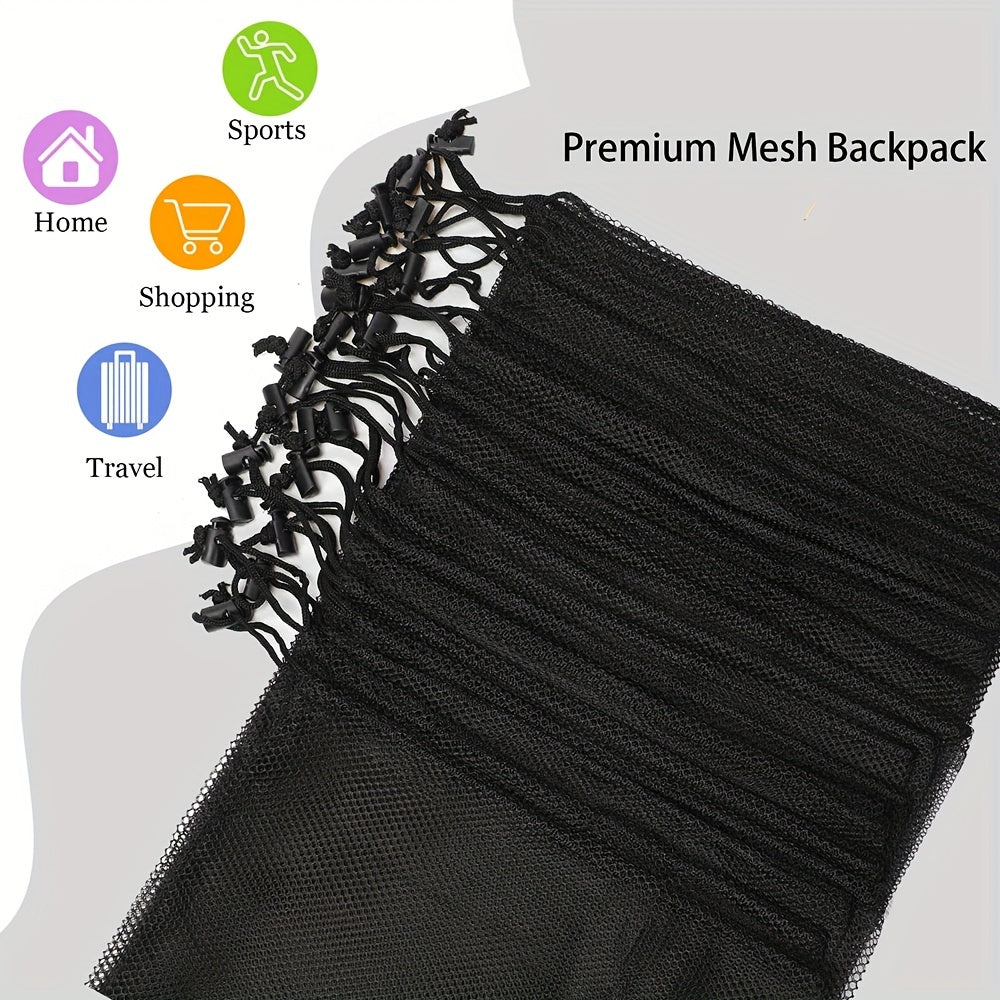 10pcs Mesh Laundry Bags Drawstring Large Storage Bag for Dorm Travel Camping