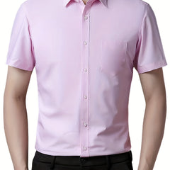 Men's Classic Button Up Shirt for Business Occasion