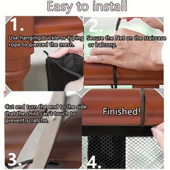 Stair Armrest Protective Net Baby Rail Safety Net Child Door Cover Balcony Net