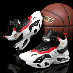 Kid's High Top Basketball Shoes Air Cushion Non Slip Sneakers