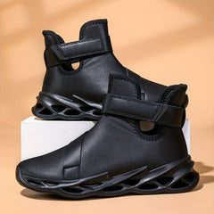 Men's Solid Ankle Sneakers Waterproof Non Slip Casual Shoes