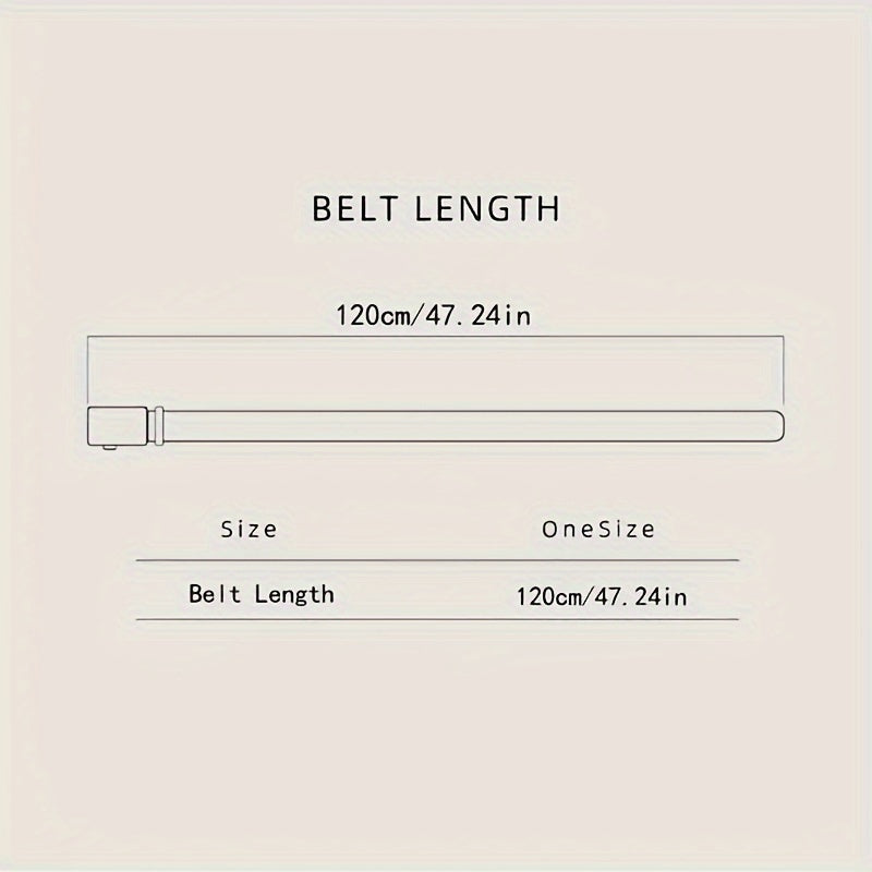 1pc Boy's Baseball Belt Smooth Buckle Leisure Belt Jeans Belt
