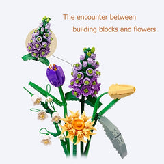 Flower Building Blocks DIY Plant Bonsai Decoration