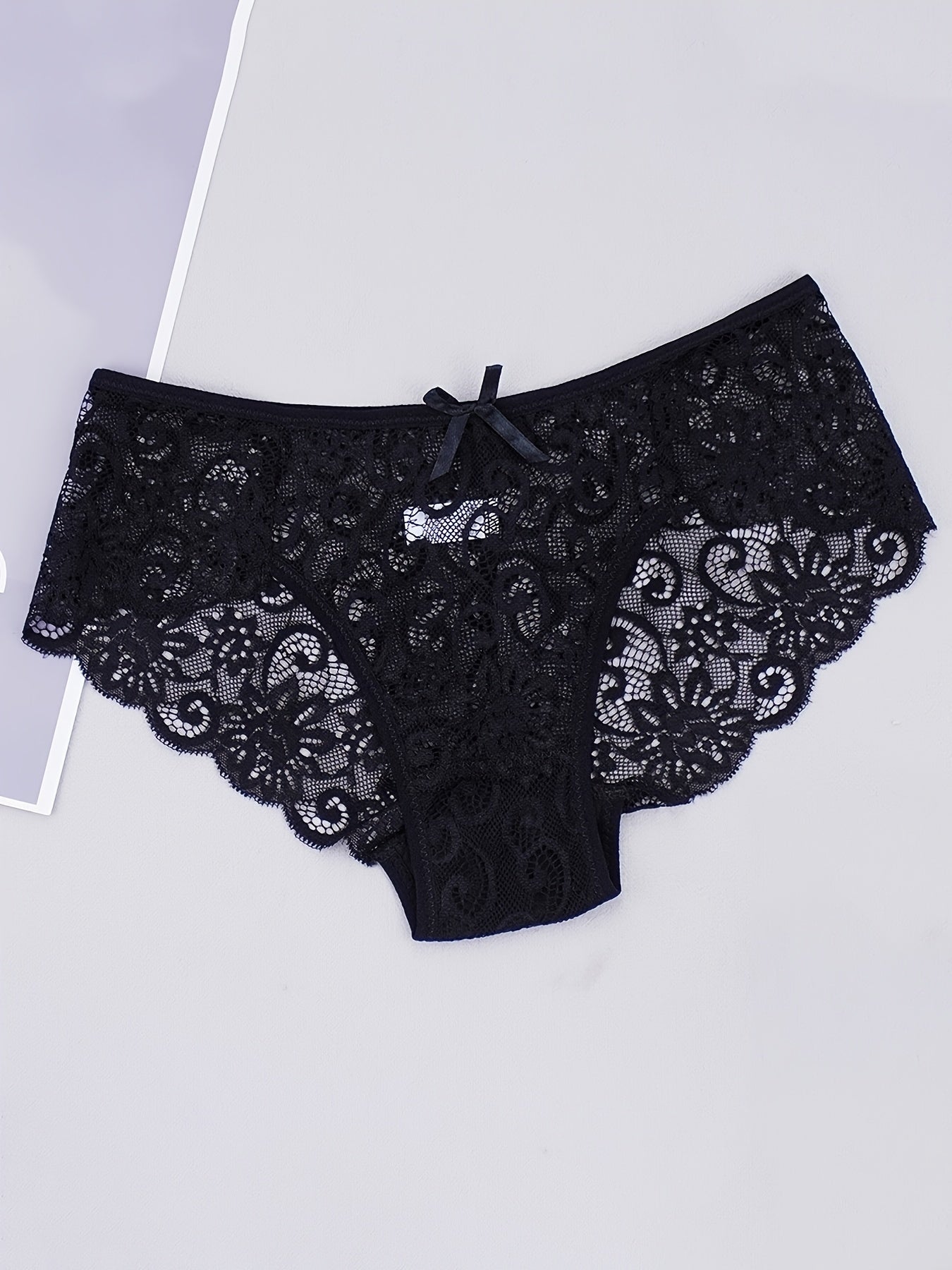 5-Pack Women's Sexy Lace Mid-Waist Panties