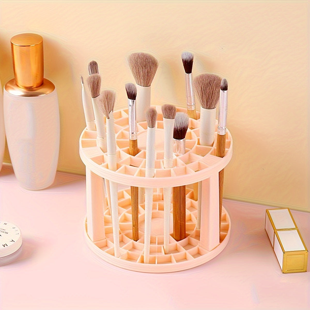 Makeup Brush Organizer Large Capacity Round Pen Holder
