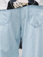 Men's Loose Denim Jeans With Pockets