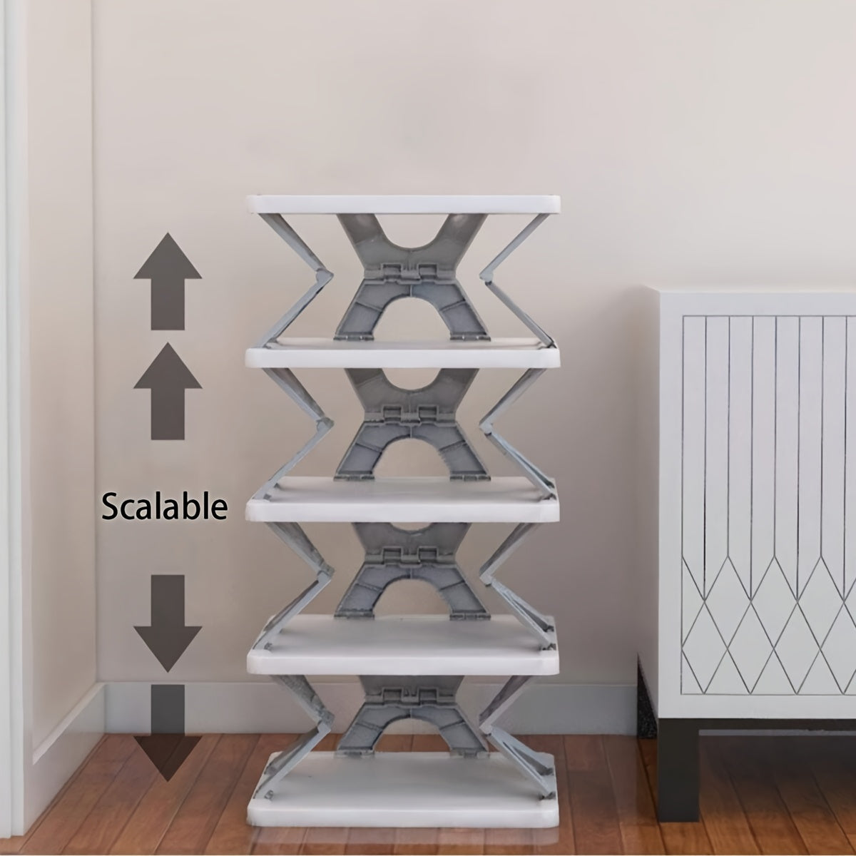 1pc Folding Shoe Rack Indoor Room Storage Rack Shoe Organizer