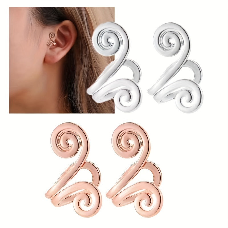 Irregular Shape Ear Cuff Twisted Earring - No Piercings