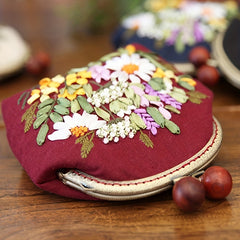 DIY Ribbon Embroidery Material Bag Kit