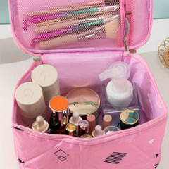 Geometric Pattern Makeup Bag Travel Toiletry Bag for Women Girls