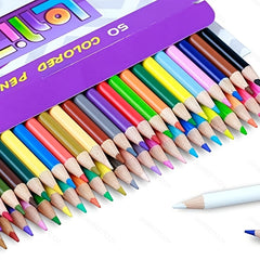 72 Colors Oily Pencil Drawing Sketch Set Soft Wood Pencil