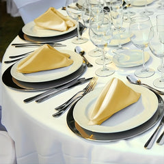 Satin Napkins 24pcs Soft Table Napkins Romantic Weddings Party Dinner Decoration