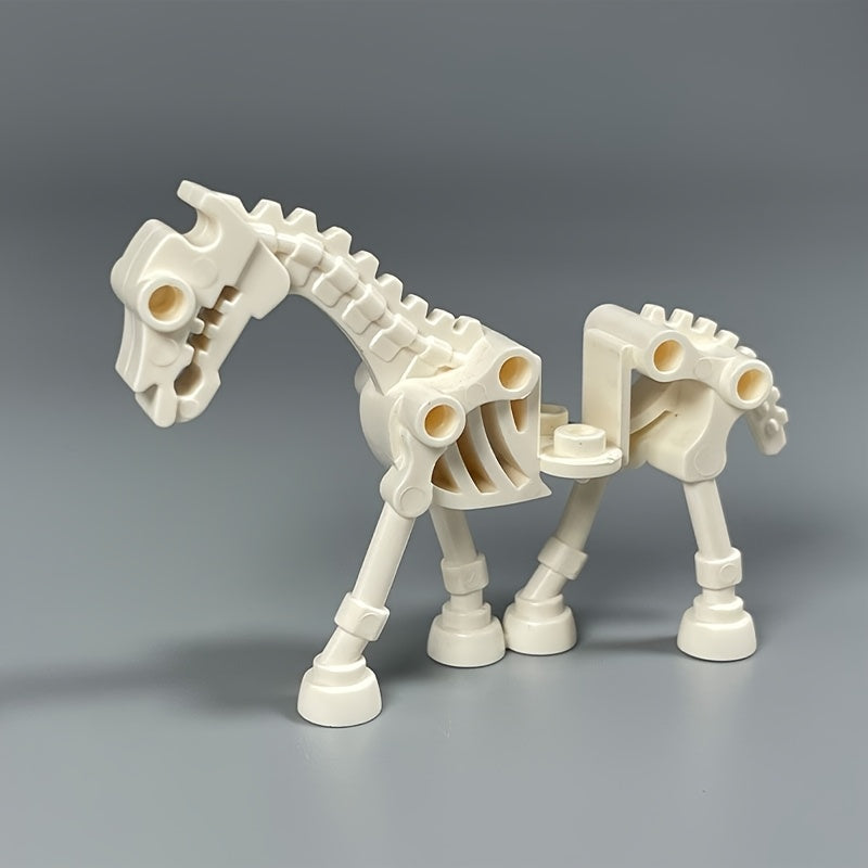 ABS Skeleton Warhorse Building Blocks Military Scene Knight on Horseback