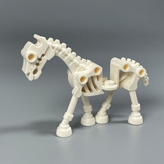 ABS Skeleton Warhorse Building Blocks Military Scene Knight on Horseback