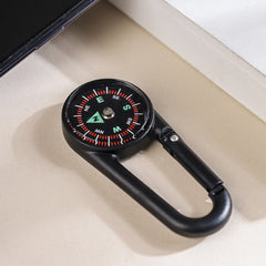 PVC Compass Keychain Bag Accessories Key Chain for Camping Hiking Tools