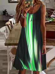 Sexy Scoop Neck Sleeveless Dress Women's Clothing
