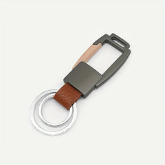 2pcs Titanium Alloy Keychain Key Ring For Men Women Car Keychain Pendant