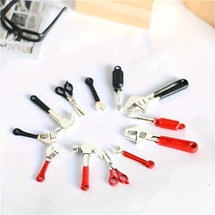 Mini Hammer Wrench Tool Set Creative Ornaments Holiday Decoration