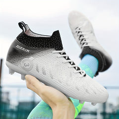 Men's Pro Soccer Shoes Outdoor Cleats Lightweight Breathable