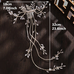 Extra Long Wedding Hair Pins Faux Pearl & Crystal Bride Hair Accessories