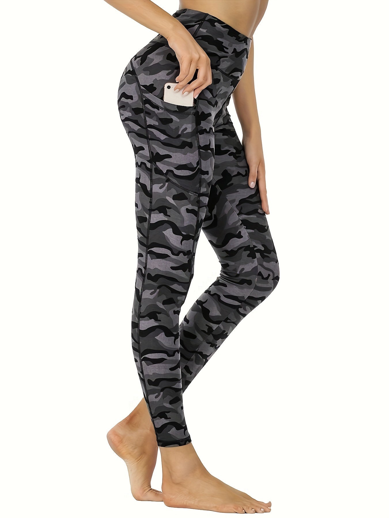 Camouflage Butt Lifting Leggings High Stretch Yoga Pants