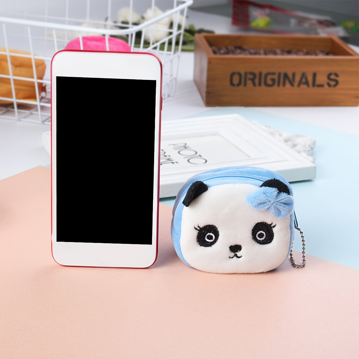 Animal Plush Coin Purse with Zipper - Great Gift