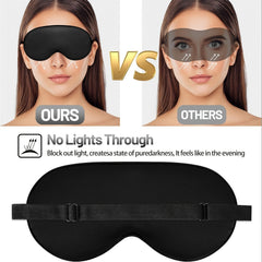 2pcs Blackout Soft Sleep Eye Mask Comfy Blindfold for Travel Nap Rest