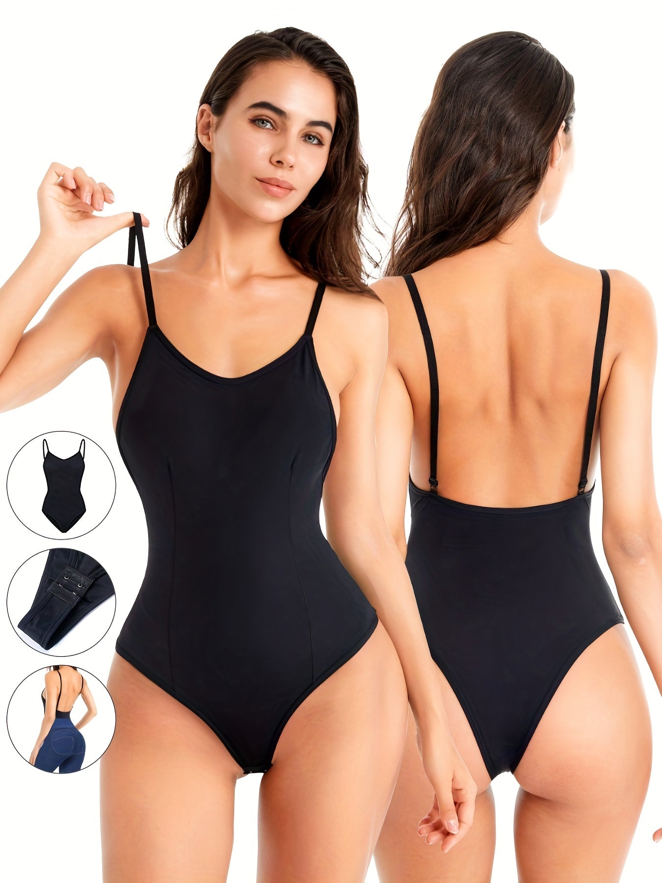Tummy Control Butt Lifting Bodysuit Backless Body Shaper
