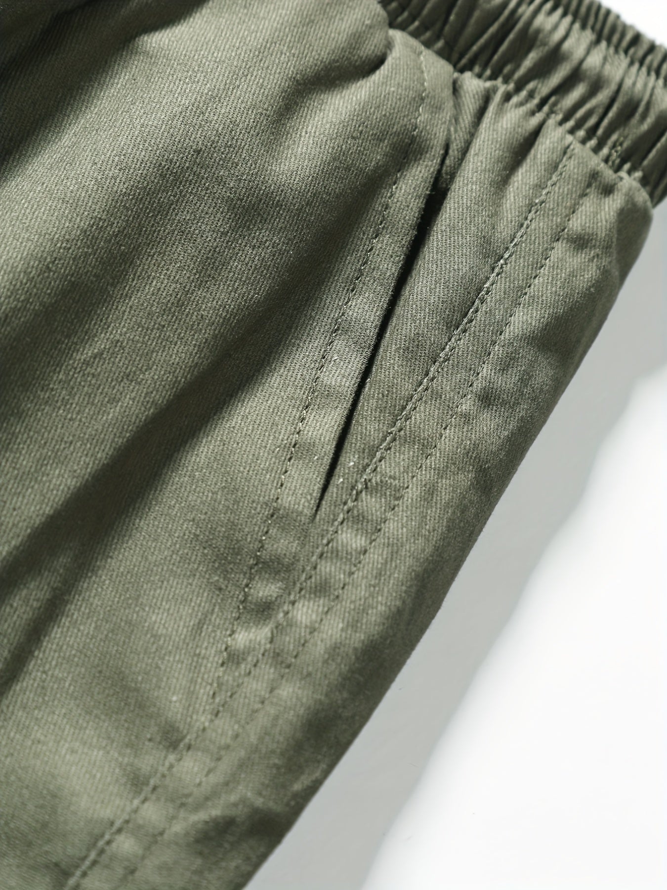 Men's Drawstring Cargo Pants Skinny Fit Jogger Pants