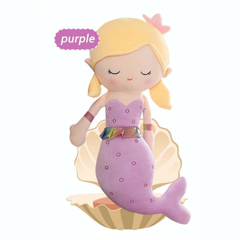 11.81In Mermaid Princess Plush Toy - Adorable Cartoon Mermaid Doll
