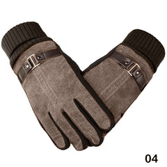 Men's Leather Cycling Motorcycle Gloves Anti skid Grip