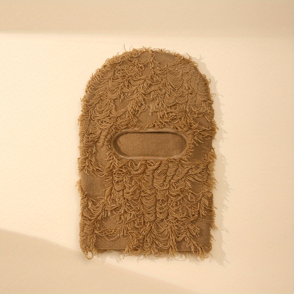 Distressed Knitted Full Face Ski Mask Winter Windproof Neck Warmer