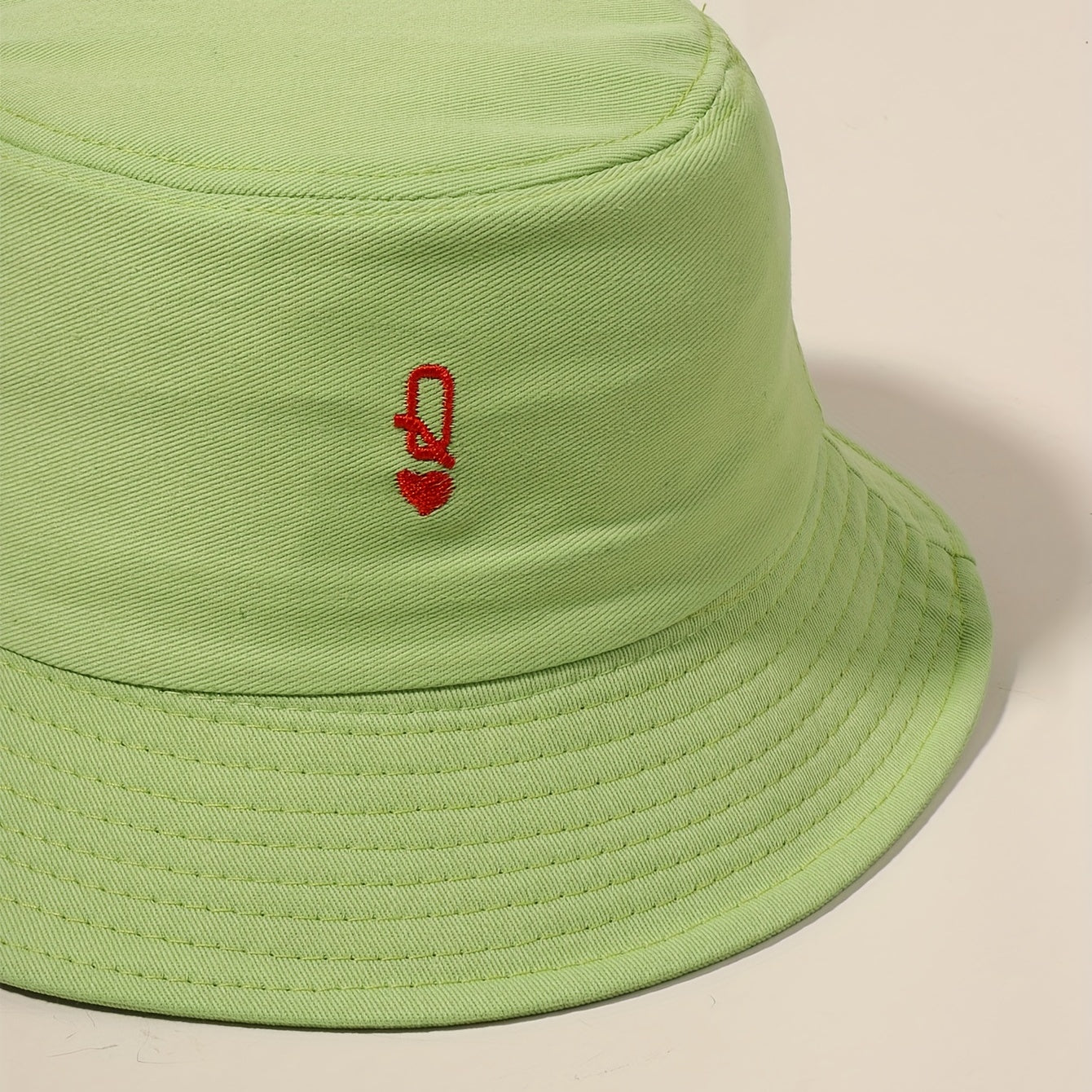Green Bucket Hat Sunscreen Fisherman Cap for Women